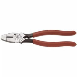 Klein Tools 9 in. High Leverage Lineman's Bolt-Thread Holding Side Cutting Pliers thumbnail 1