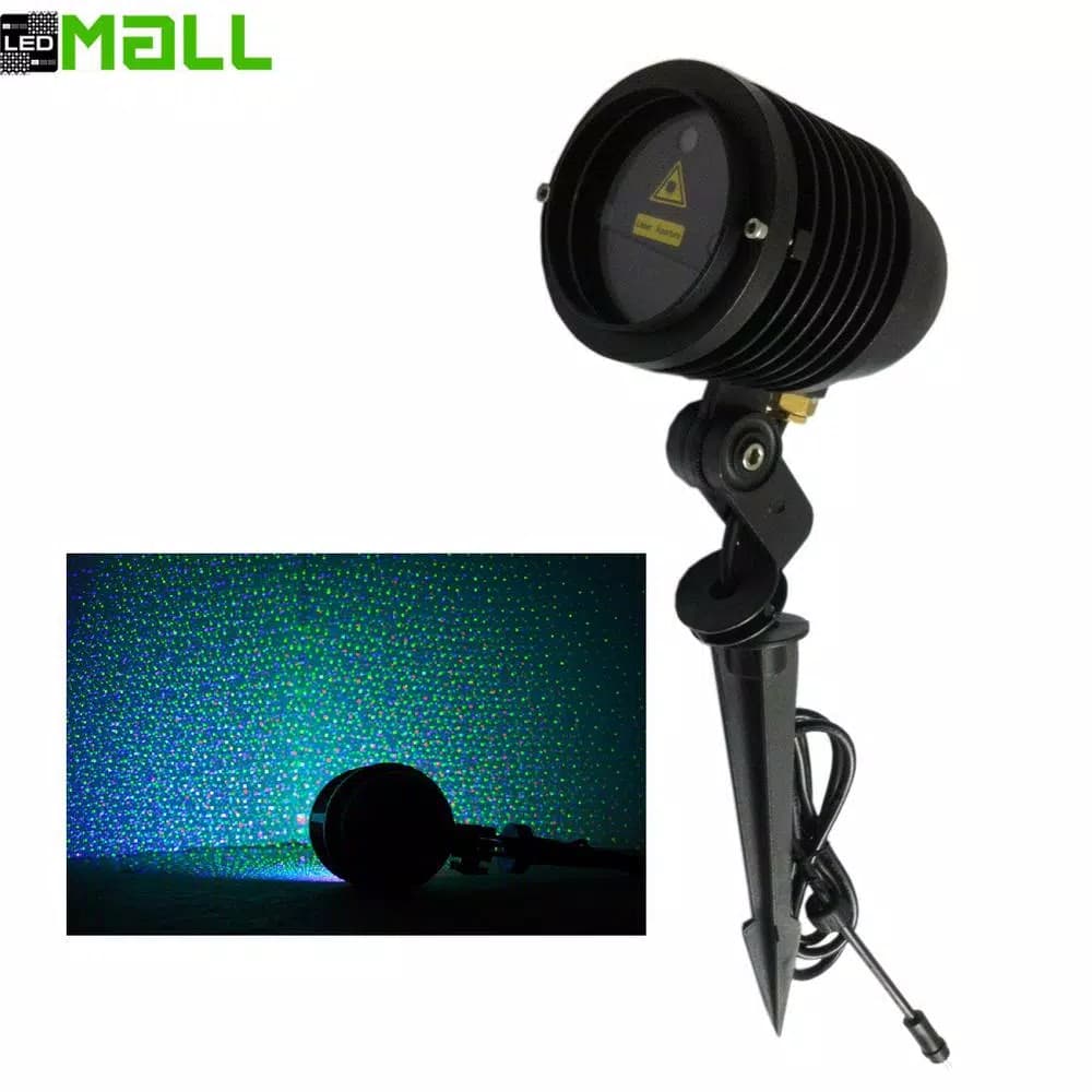 LEDMALL RGB Outdoor Landscape Laser Light - Remote Controlled Red, Green & Blue Holiday Decoration