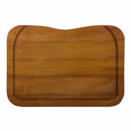 ALFI BRAND Iroko Wood Cutting Board - Large Rectangular Butcher Block for Kitchen & Serving thumbnail 1