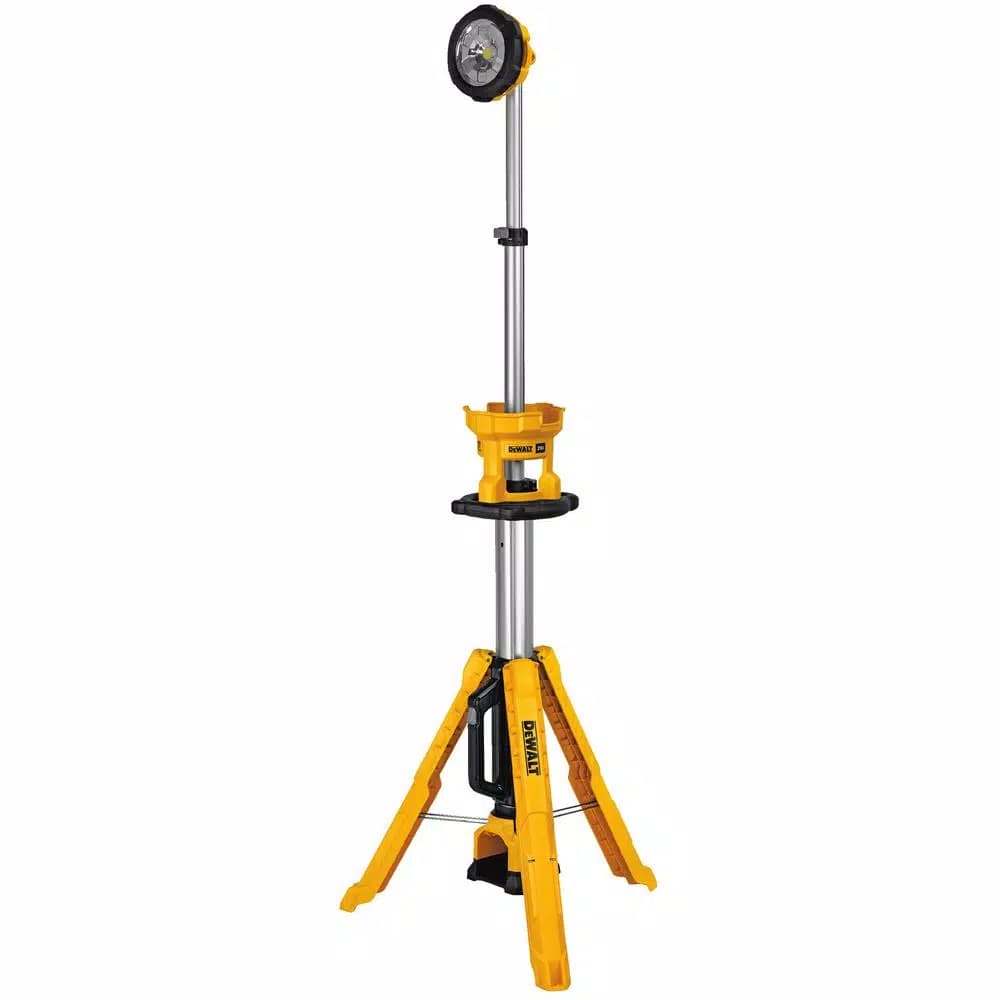DEWALT 20V MAX 3000-Lumen Cordless LED Tripod Work Light with 4.0Ah Battery