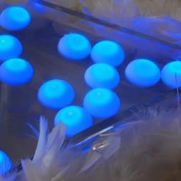 LUMABASE Blue Floating Blimp LED Lights, Waterproof Battery Operated Decorative Lights (12-Count) thumbnail 4