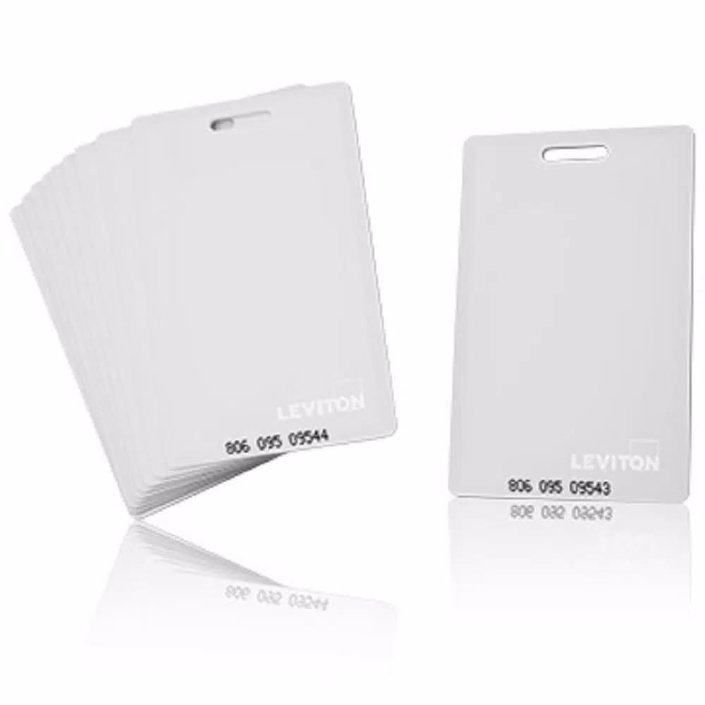 Leviton 125 KHz High Security Proximity Access Control Cards, 1.7mm Thin, 10-Pack