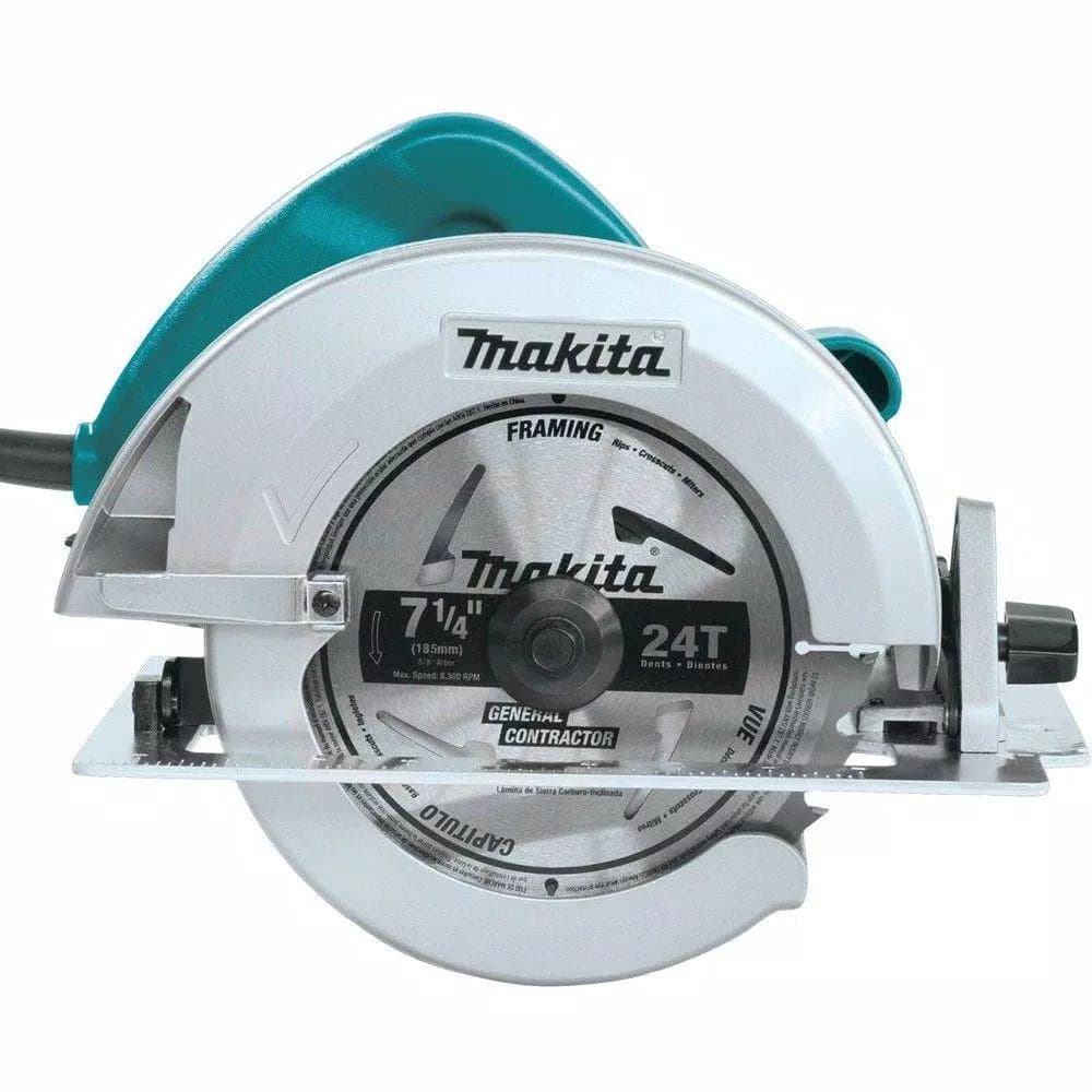 Makita 7-1/4 in. 15 Amp Corded Circular Saw with 24T Carbide Blade and LED Lights