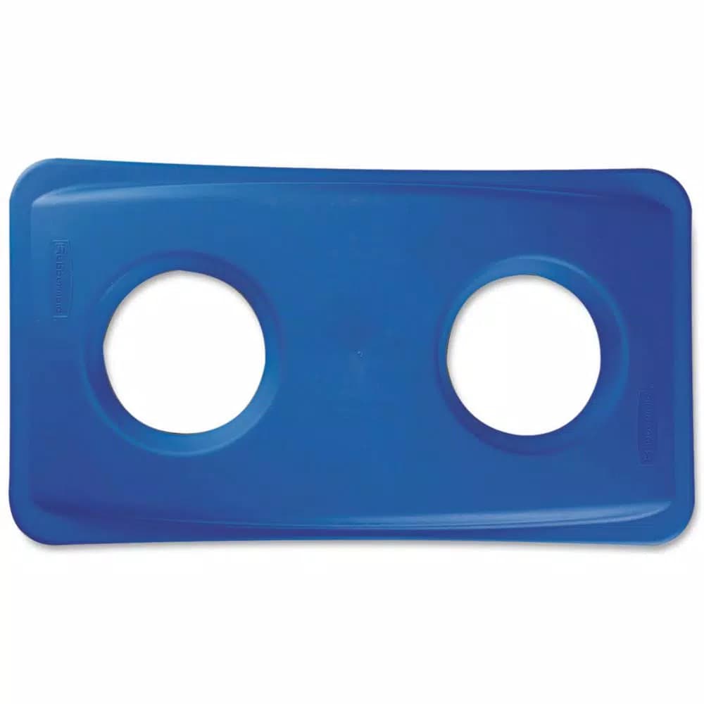 Rubbermaid Commercial Products Rubbermaid Commercial Untouchable Bottle and Can Recycling Lid, Blue