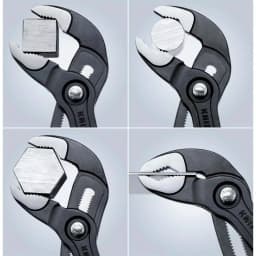 KNIPEX Forged Steel Cobra Pliers Set, 2-Piece, 61 HRC Induction-Hardened Teeth thumbnail 6