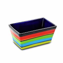 Gibson Pueblo Springs 3-Piece Stoneware Bakeware Set, Assorted Colors, Rectangular Ceramic Baking Dishes thumbnail 6