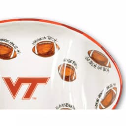 Magnolia Lane Virginia Tech NCAA Officially Licensed Ceramic Football Tailgating Serving Platter thumbnail 2