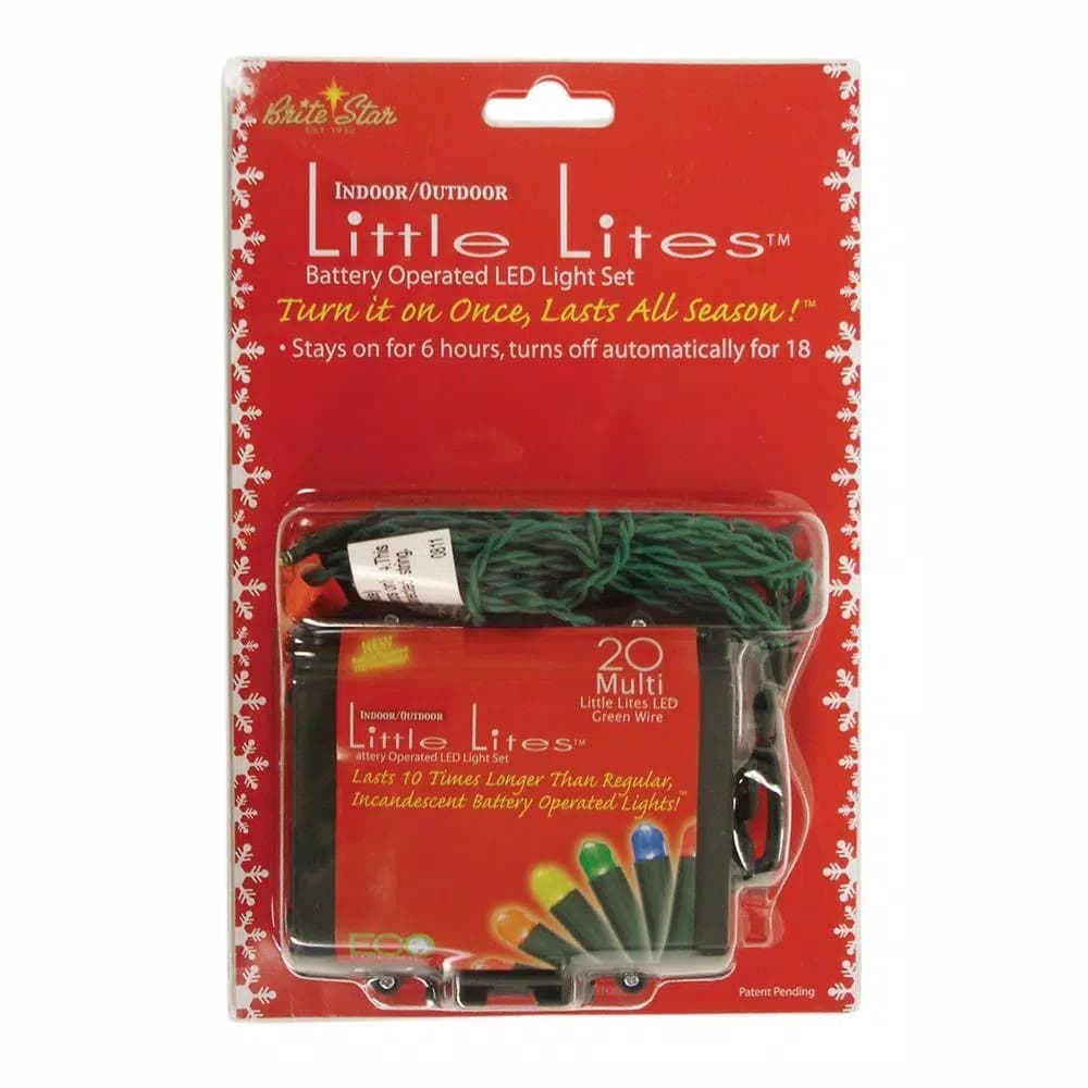 Brite Star 20-Light Multi-Color LED Battery-Operated Dome Light Set (Set of 2)