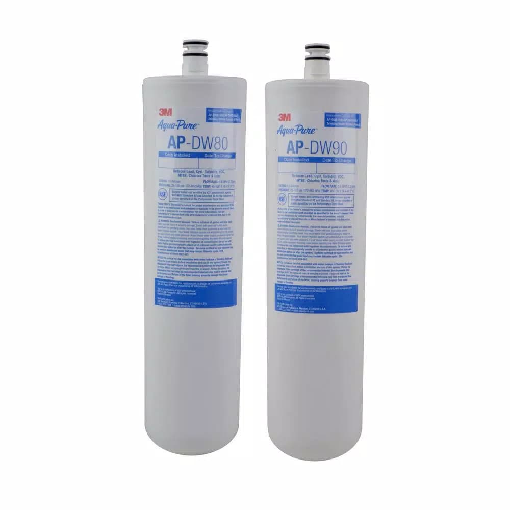 3M Aqua-Pure AP-DW80/90 Under Sink Replacement Water Filter Cartridge for AP-DWS1000 Systems