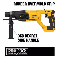 DEWALT 20V MAX XR Brushless 1 in. SDS Plus D-Handle Rotary Hammer Kit with (1) 3.0Ah Battery thumbnail 2