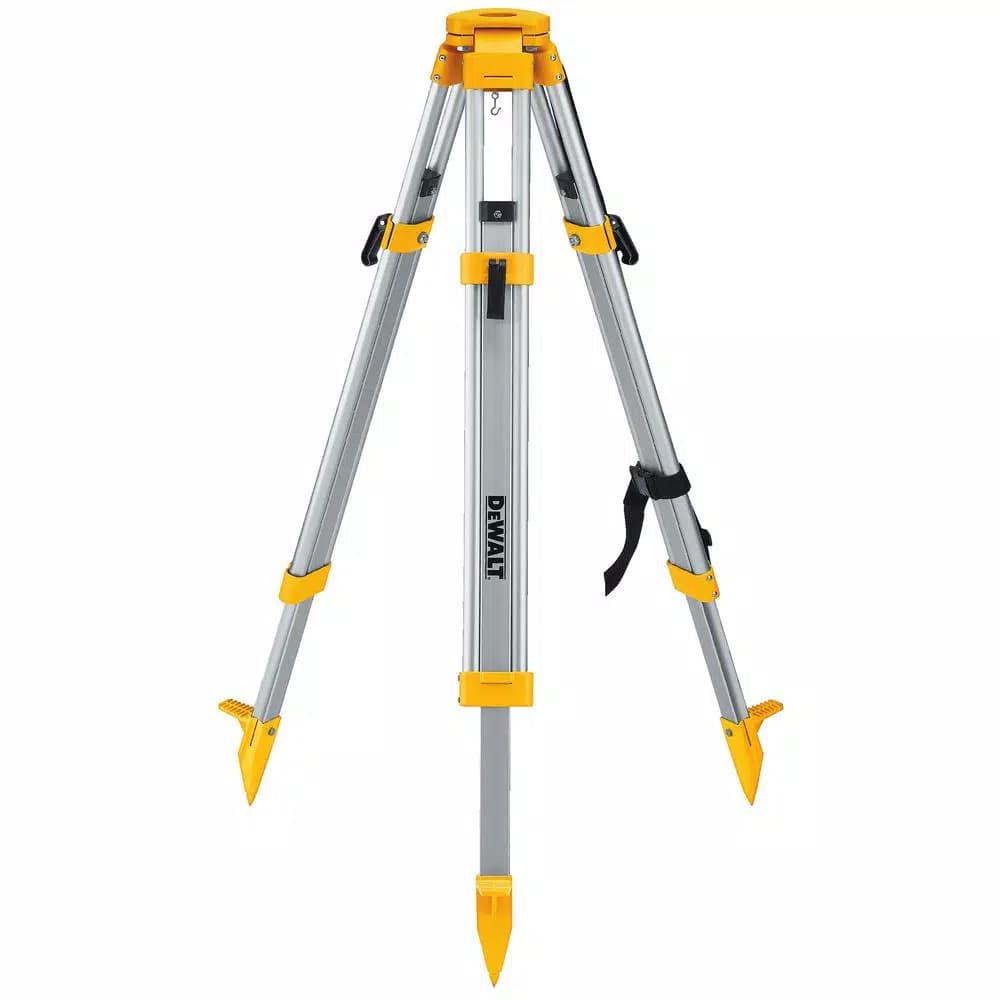 DEWALT 20V MAX Lithium-Ion Red Rotary Laser Level with Construction Tripod Bundle