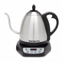 Bonavita 4.2-Cup Variable Temperature Electric Gooseneck Kettle, Silver thumbnail 1