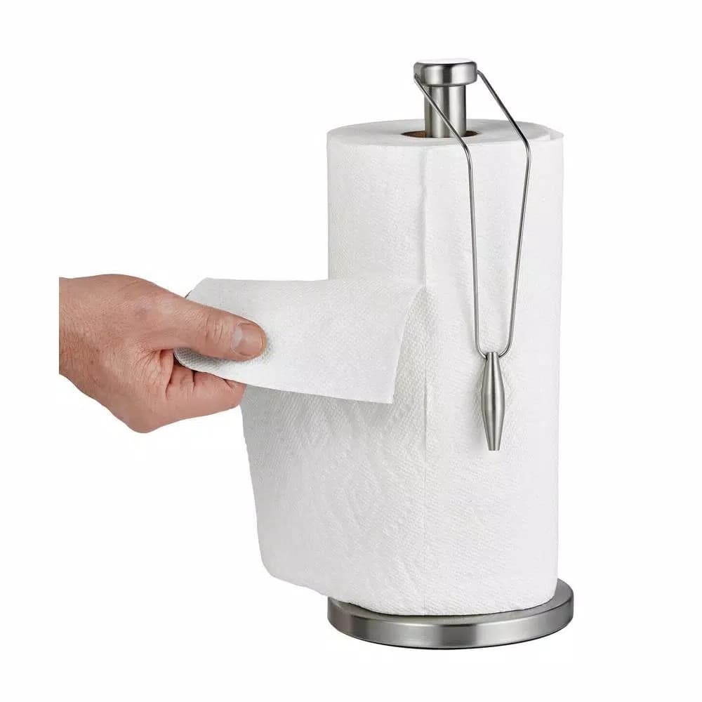 Alpine Industries Alpine Stainless Steel Freestanding Paper Towel Holder with Non-Slip Base