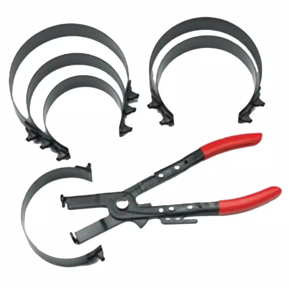 GEARWRENCH 2-7/8 in. to 4-3/8 in. Piston Ring Compressor Set with Ratcheting Pliers