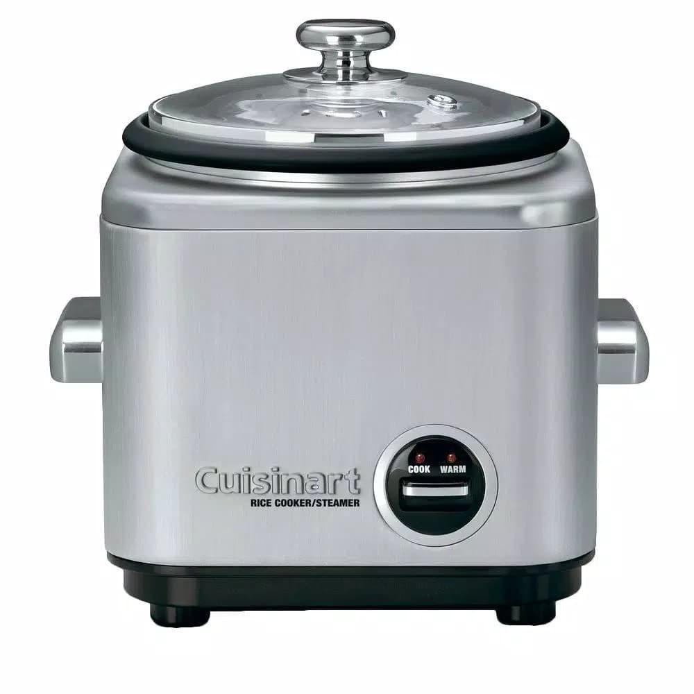 Cuisinart CRC-400 4-Cup Stainless Steel Rice Cooker with Non-Stick Interior