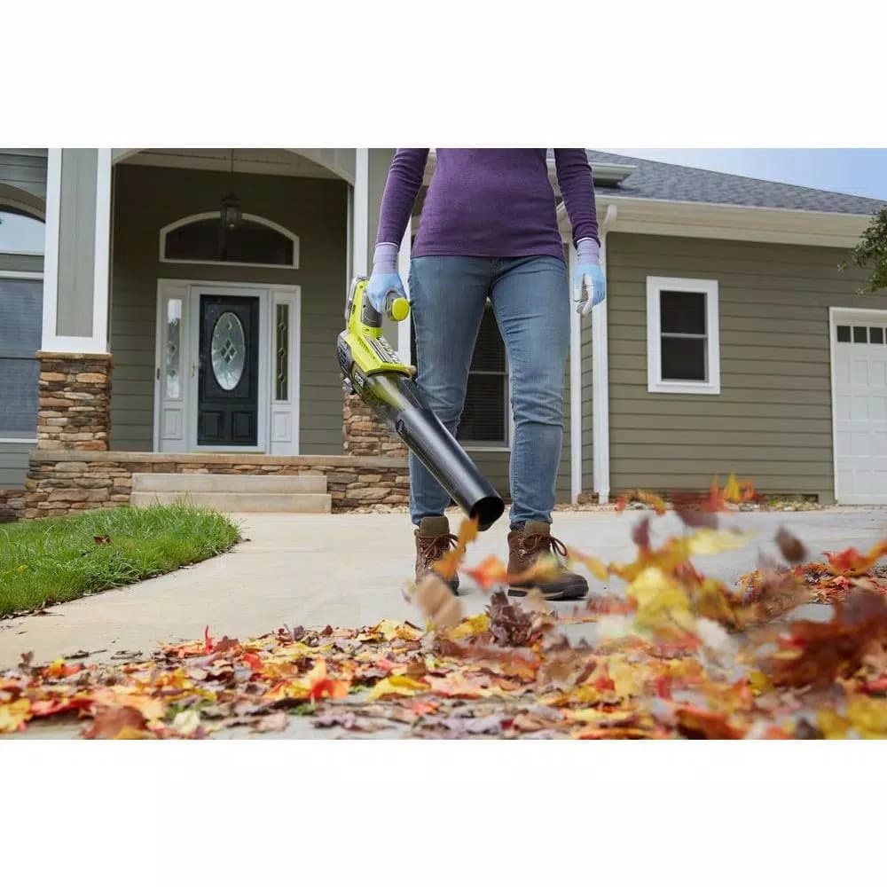 RYOBI ONE+ 18V Cordless Lithium-Ion Jet Fan Leaf Blower, 100 MPH, 280 CFM (Tool Only)