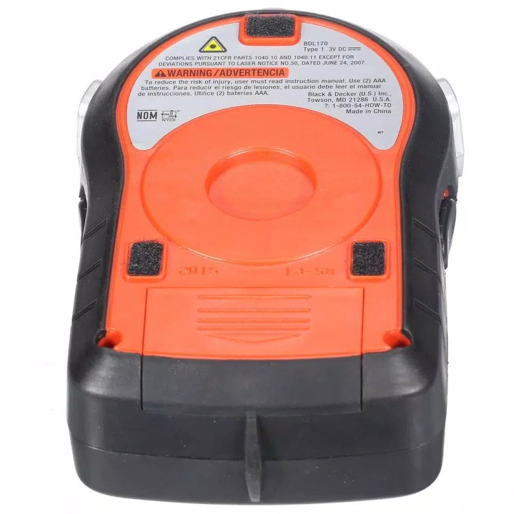 Black+Decker BullsEye Auto-Leveling Laser Level, Red Beam, 100 ft. Max Distance