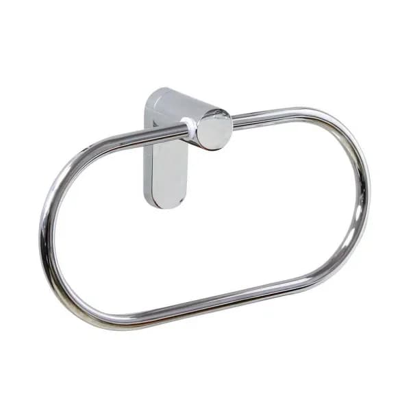 MODONA Oval Towel Ring, Polished Chrome Brass Hand Towel Holder