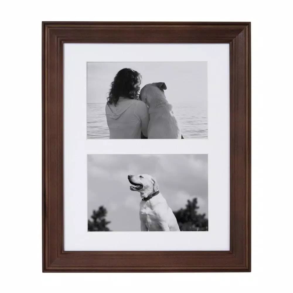 Kate and Laurel Bordeaux Brown Gallery Wall Picture Frame Set, 10-Piece Collection