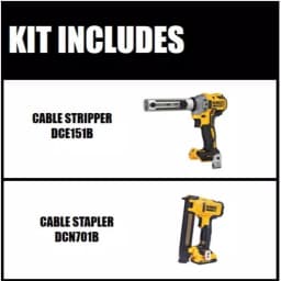 DEWALT 20V MAX XR Brushless Cordless Cable Stripper and Stapler Kit with 2.0Ah Battery thumbnail 2