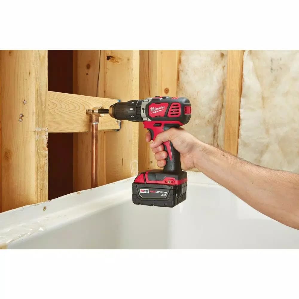 Milwaukee M18 18V Lithium-Ion Cordless 1/2 in. Hammer Drill/Driver (Tool-Only)