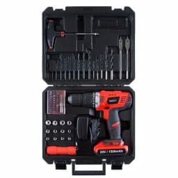 Stalwart 20V Lithium Ion 1/2 in. 2-Speed Brushless Hammer Drill Set, 62-Piece Kit thumbnail 2
