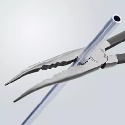 KNIPEX 11 in. Extra Long Reach Angled Long Nose Pliers thumbnail 4