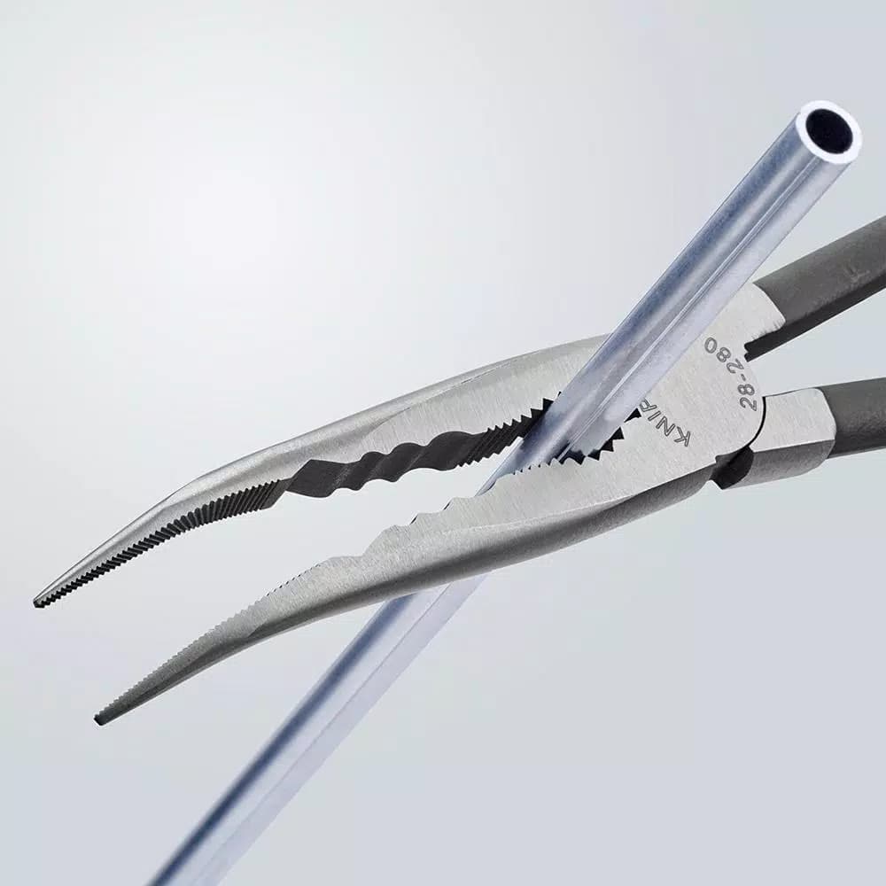 KNIPEX 11 in. Extra Long Reach Angled Long Nose Pliers