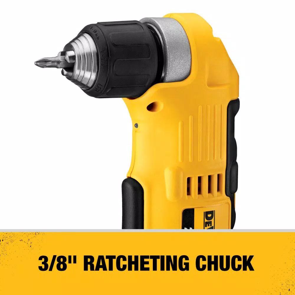 DEWALT 20V MAX Cordless 3/8 in. Right Angle Drill/Driver Kit with (1) 20V 3.0Ah Battery