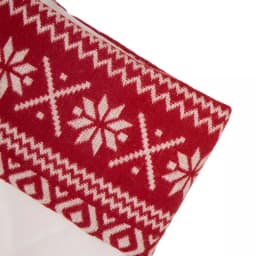 Glitzhome 21 in. White Fleece Polyester Christmas Stocking Decor (2-Pack) thumbnail 4
