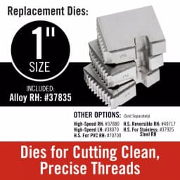 RIDGID 1 in. OO-R NPT Right-Hand 11-1/2 TPI Alloy Die Head thumbnail 10