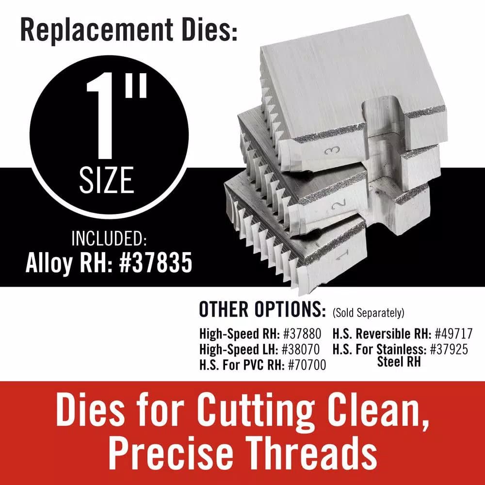 RIDGID 1 in. OO-R NPT Right-Hand 11-1/2 TPI Alloy Die Head