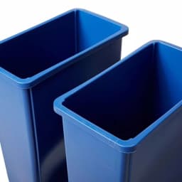 Rubbermaid Commercial Products 46 Gal. 2-Stream Glutton Recycling Station - High-Capacity Indoor/Outdoor Recycling Bin thumbnail 4