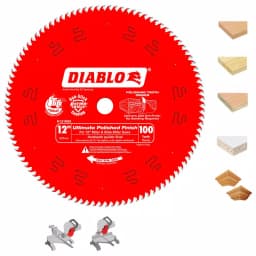 Diablo 12 in. 100-Tooth Ultimate Polished Finish Carbide Saw Blade, 15-Pack thumbnail 1