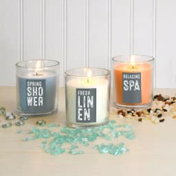 LUMABASE Fresh Collection Scented Candles Set of 3 - 10 oz. Glass Jars thumbnail 3
