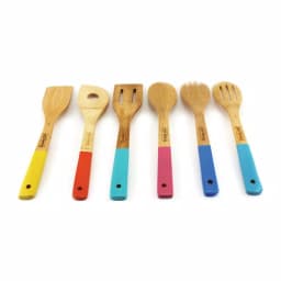 BergHOFF CooknCo Multi-Color Bamboo Utensil Set, 6-Piece Modern Kitchen Tool Set thumbnail 1