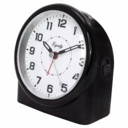 Equity by La Crosse Large 4.72 in. Black Analog Alarm Table Clock with Night Vision Technology thumbnail 2
