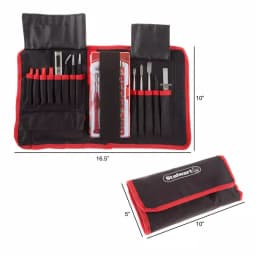 Stalwart 70-Piece Repair Tech Tool Kit Set with Precision Screwdrivers and Carrying Case thumbnail 2