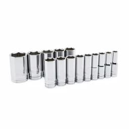 GearWrench 14-Piece 1/2 in. Drive SAE Deep Socket Set thumbnail 1