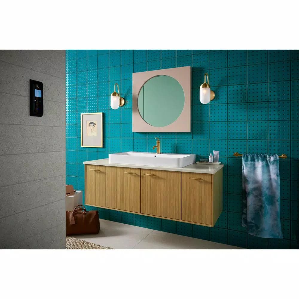 KOHLER Purist 24 in. Single Towel Bar in Vibrant Moderne Brushed Gold