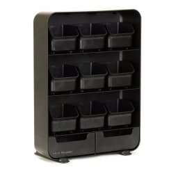 Mind Reader Black Coffee and Tea Station Organizer with Pod, Cup, and Condiment Storage thumbnail 6