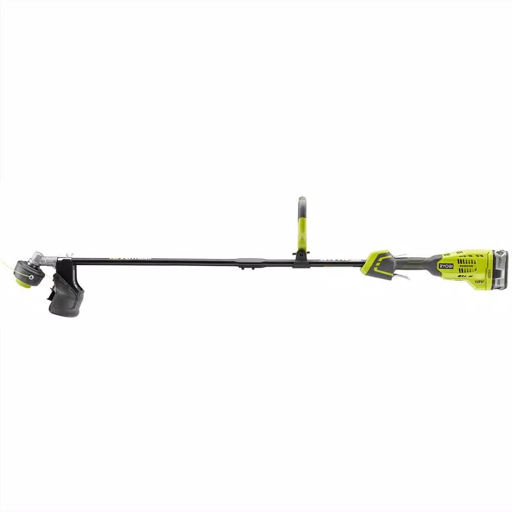 RYOBI ONE+ 18V Brushless Cordless String Trimmer with 4.0 Ah Battery and Charger Included