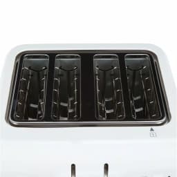 Cuisinart Compact 4-Slice White Wide Slot Toaster with Crumb Tray thumbnail 5