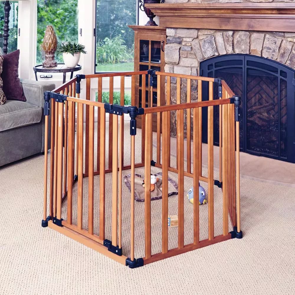 Unbranded North States 3-in-1 Wood Super Yard Playpen and Gate