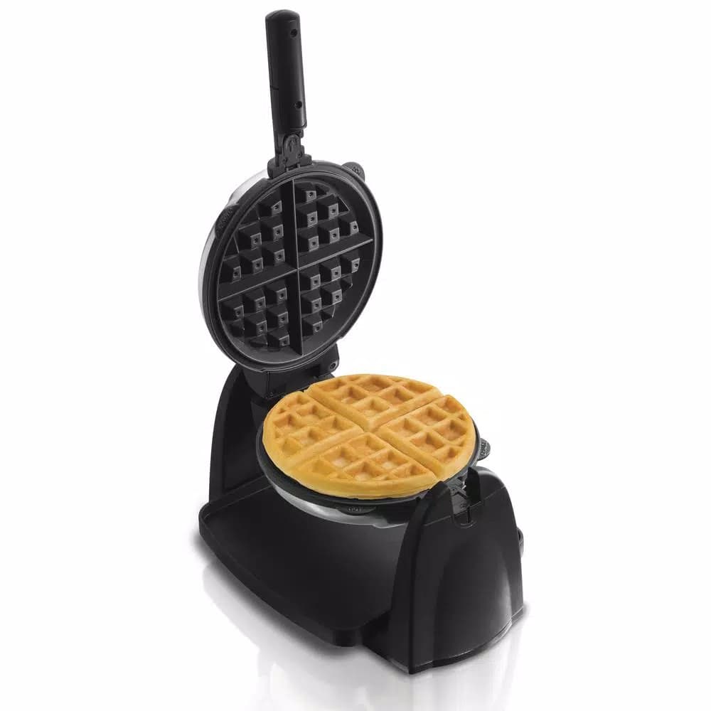 Hamilton Beach Flip Belgian Waffle Maker, Stainless Steel, 800W