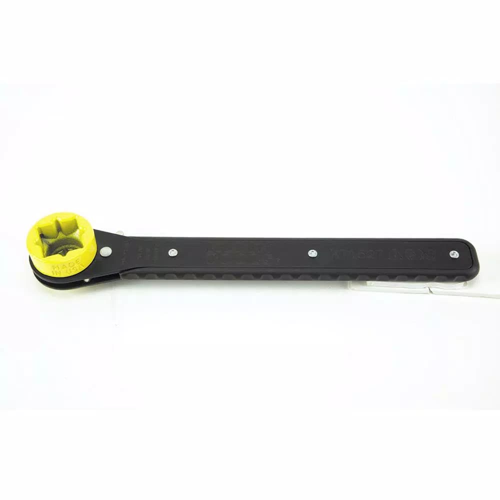 Klein Tools Slim Ratcheting Lineman's Wrench, 4-in-1 Multi-Size Utility Tool