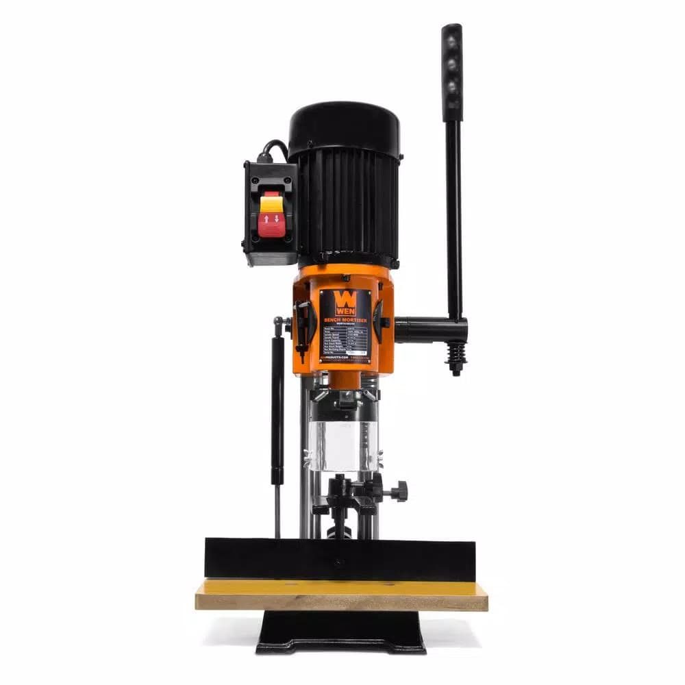 WEN 5 Amp Benchtop Cast Iron Mortiser with Chisel Bit Set