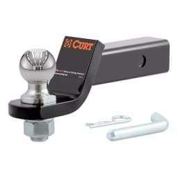 CURT Loaded Ball Mount with 2" Ball, 2" Shank, 7,500 lbs. Capacity, 2" Drop thumbnail 1