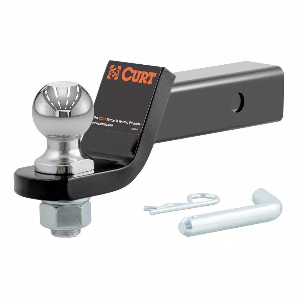 CURT Loaded Ball Mount with 2" Ball, 2" Shank, 7,500 lbs. Capacity, 2" Drop