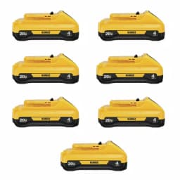 DEWALT 20V MAX Compact Lithium-Ion 4.0Ah Battery Pack, 7-Pack (DCB240) thumbnail 1